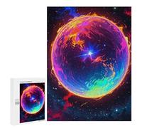 Jigsaw Puzzles 500 PCS for Teenagerss Rainbow Planet in Space Jigsaw for Adults Hands-on Game But Fun And Humorous for Birthday, Chrismas 500 PCS