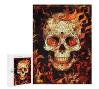 Jigsaw Puzzles 500 PCS for Teenagerss Skull Head Jigsaws for Adults Relax Games Precision Cutting Deal As Gifts for The Whole Family 500 PCS