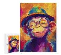 Jigsaw Puzzles 500 PCS for Teenagerss Smile Monkey Jigsaw for Adults Hands-on Game But Fun And Humorous for Birthday, Chrismas 500 PCS