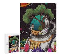 Jigsaw Puzzles 500 PCS for Teenagerss Space Explorer's Garden Jigsaws for Adults Hands-on Game But Fun And Humorous Deal As Gifts for The Whole Family 500 PCS