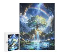 Jigsaw Puzzles 500 PCS for Teenagerss Spiritual Rainbow Tree Jigsaws for Adults Toy Wall Decor Difficult Hard Challenging To Complete 500 PCS