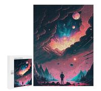 Jigsaw Puzzles 500 PCS for Teenagerss Starry Sky Journey -2 Jigsaws for Adults Hands-on Game But Fun And Humorous Deal As Gifts for The Whole Family 500 PCS