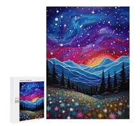 Jigsaw Puzzles 500 PCS for Teenagerss Stars And Wildflowers Jigsaws for Adults Hands-on Game But Fun And Humorous Birthday Present, Gifts, 500 PCS