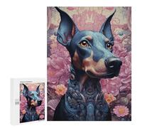 Jigsaw Puzzles 500 PCS for Teenagerss Steampunk Dog in Bloom Jigsaws for Adults Hands-on Game But Fun And Humorous Deal As Gifts for The Whole Family 500 PCS