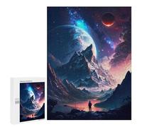 Jigsaw Puzzles 500 PCS for Teenagerss Stellar Twilight Galaxy Jigsaw for Adults DIY Toys But Fun And Humorous Educational Challenge 500 PCS