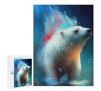 Jigsaw Puzzles 500 PCS for Teenagerss The Extreme Icebear Jigsaws for Adults Hands-on Game But Fun And Humorous Birthday Present, Gifts, 500 PCS