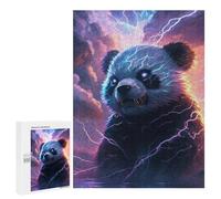 Jigsaw Puzzles 500 PCS for Teenagerss Thundering Panda Storm -4 Adult Puzzles Relax Games Wall Art Deal As Gifts for The Whole Family 500 PCS