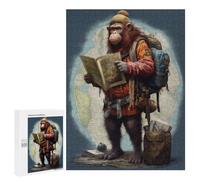 Jigsaw Puzzles 500 PCS for Teenagerss Travel Guide Ape Jigsaw for Adults Hands-on Game But Fun And Humorous for Birthday, Chrismas 500 PCS