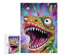 Jigsaw Puzzles 500 PCS for Teenagerss Vibrant Dinosaur Artwork Jigsaws for Adults Hands-on Game But Fun And Humorous Deal As Gifts for The Whole Family 500 PCS