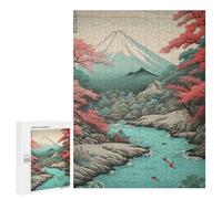 Jigsaw Puzzles 500 PCS for Teenagerss Vintage Mount Fuji Spring Jigsaws for Adults Relax Games Precision Cutting Deal As Gifts for The Whole Family 500 PCS