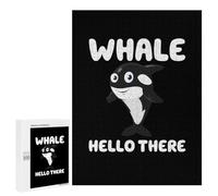 Jigsaw Puzzles 500 PCS for Teenagerss Whale Hello There Jigsaws for Adults Relax Games Precision Cutting Deal As Gifts for The Whole Family 500 PCS