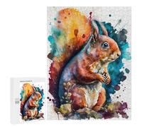 Jigsaw Puzzles 500 PCS for Teenagerss Whimsical Squirrel Jigsaw for Adults Hands-on Game But Fun And Humorous for Birthday, Chrismas 500 PCS