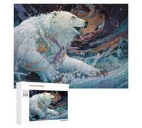 Jigsaw Puzzles 500 PCS for Teenagerss Whispering Arctic Dreams A Polar Bear's Tale Jigsaw Puzzle DIY Toys A Work of Art Deal As Gifts for The Whole Family 500 PCS