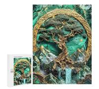 Jigsaw Puzzles 500 PCS for Teenagerss World Tree Yggdrasil Art Jigsaws for Adults Toy Wall Decor Difficult Hard Challenging To Complete 500 PCS