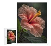 Jigsaw Puzzles 500 PCS Hibiscus Flower Macro Teenagers Puzzles Relax Games Difficult Challenge Unique Birthday And Xmas Gifts 500 PCS