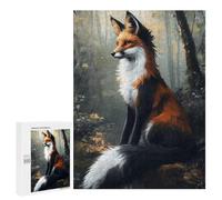 Jigsaw Puzzles 500 PCS Misty Forest Fox Jigsaws for Adults Puzzle But Fun And Humorous Every Piece Is Unique - Family Fun & Game Night 500 PCS