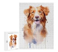 Jigsaw Puzzles 500 PCS Nova Scotia Duck Retriever Teenagers Puzzles Relax Games Difficult Challenge Unique Birthday And Xmas Gifts 500 PCS