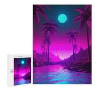 Jigsaw Puzzles 500 PCS Palm Tree Harmony Teenagers Puzzles Relax Games Difficult Challenge Unique Birthday And Xmas Gifts 500 PCS