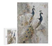 Jigsaw Puzzles 500 PCS Peacock Artwork Painting Jigsaws for Adults Puzzle But Fun And Humorous Every Piece Is Unique - Family Fun & Game Night 500 PCS