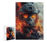 Jigsaw Puzzles 500 PCS Post-Apocalyptic Warrior Gear Jigsaws for Adults Puzzle Pattern Assembly Educational Challenge Birthday And Unique Gifts 500 PCS