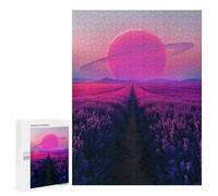 Jigsaw Puzzles 500 PCS Purple Fields of Eternity Teenagers Puzzles Relax Games Difficult Challenge Unique Birthday And Xmas Gifts 500 PCS