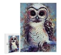 Jigsaw Puzzles 500 PCS Splatter Owl Teenagers Puzzles Relax Games Difficult Challenge Unique Birthday And Xmas Gifts 500 PCS