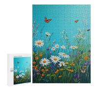 Jigsaw Puzzles 500 PCS Spring Flowers Butterfly Garden Jigsaws for Adults Puzzle Pattern Assembly Educational Challenge Birthday And Unique Gifts 500 PCS