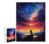 Jigsaw Puzzles 500 PCS Stellar Love Sunset Teenagers Puzzles Relax Games Difficult Challenge Unique Birthday And Xmas Gifts 500 PCS