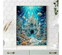 Jigsaw Puzzles 500 piece,Puzzles for Adults,Challenging Educational Family Activity Games Home Decoration Puzzle Underwater Castle Coral 20.5 x 15 inch