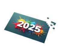 Jigsaw Puzzles 500 Pieces 2025: A Year Of Colorful Beginnings Picture Puzzle 500 Piece Puzzles For Adults Spot It Game For Kids(1000PCS)