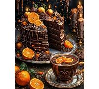 Jigsaw Puzzles 500 Pieces(52 x 38 cm) Puzzles for Adults,Challenging Educational Family Activity Games Home Decoration Puzzle(Coffee Chocolate Cake)