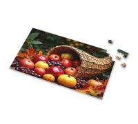 Jigsaw Puzzles 500 Pieces A Cornucopia Filled With Apples, Grapes, And Pumpkins. Picture Puzzle Jigsaw Puzzles 1000 Pieces Puzzles For Adults 1000(500PCS)