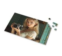 Jigsaw Puzzles 500 Pieces A Woman Holding An Old Camera. Picture Puzzle Jigsaw Puzzles 1000 Pieces Puzzles For Adults 1000(1000PCS)