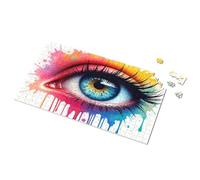 Jigsaw Puzzles 500 Pieces Colorful Eye Art: A Vivid Vision Picture Puzzle Boy Toys Outfoxed Game For Kids(1000PCS)