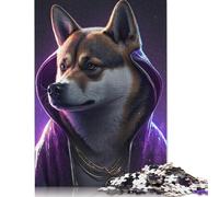 Jigsaw Puzzles 500 Pieces for Adults Art Beagle Hip Hop-styles Puzzle for Adults Cardboard Puzzles Family Games Christmas Birthday Gifts 500pcs (52x38cm)