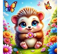 Jigsaw Puzzles 500 Pieces for Adults Cartoon Hedgehog, Fun Challenging Jigsaws for adults 500 Piece, Puzzle Educational Games for Families, Home Decoration puzzles