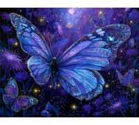 Jigsaw Puzzles 500 Pieces for Adults, Challenging & Brainteasing Adult Jigsaw Puzzles 500 pieces, Difficult Puzzles, For Men/Women Glowing Butterfly