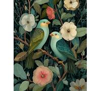 Jigsaw Puzzles 500 Pieces for Adults, Challenging & Brainteasing Adult Jigsaw Puzzles 500 pieces, Difficult Puzzles, For Men/Women Green Birds