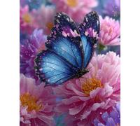 Jigsaw Puzzles 500 Pieces for Adults, Challenging & Brainteasing Adult Jigsaw Puzzles 500 pieces, Difficult Puzzles, For Men/Women Beautiful Peony Butterfly