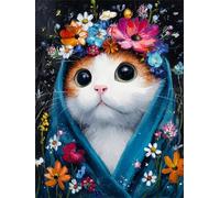 Jigsaw Puzzles 500 Pieces for Adults, Challenging & Brainteasing Adult Jigsaw Puzzles 500 pieces, Difficult Puzzles, For Men/Women Big Eyes Cat