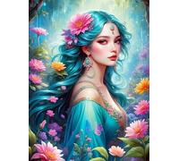 Jigsaw Puzzles 500 Pieces for Adults, Challenging & Brainteasing Adult Jigsaw Puzzles 500 pieces, Difficult Puzzles, For Men/Women Nature Flower Lady