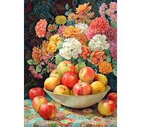 Jigsaw Puzzles 500 Pieces for Adults, Challenging & Brainteasing Adult Jigsaw Puzzles 500 pieces, Difficult Puzzles, For Men/Women Vintage Flower Fruit