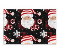 Jigsaw Puzzles 500 Pieces for Adults Christmas Santa Claus Red Black White Elephant Fun Hard Puzzle Animal Art Puzzle, 20.5x14.9 Inch