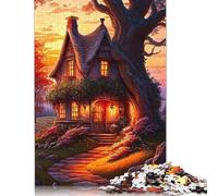 Jigsaw Puzzles 500 Pieces for Adults Enchanted Castles Jigsaw Puzzles Woodenboard Puzzles Great Gift for Adults 500pcs (52x38cm)