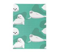 Jigsaw Puzzles 500 Pieces for Adults Families Puzzle Game for The Whole Challenging Puzzles,Cute Seal