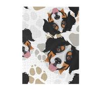 Jigsaw Puzzles 500 Pieces for Adults Families Puzzle Game for The Whole Challenging Puzzles,Dog Paws Pattern Bernese Mountain Dog