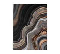Jigsaw Puzzles 500 Pieces for Adults Families Puzzle Game for The Whole Challenging Puzzles,Elegant Black Marble With Gold And Copper Veins