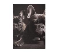 Jigsaw Puzzles 500 Pieces for Adults Families Puzzle Game for The Whole Challenging Puzzles,French Bulldog Print