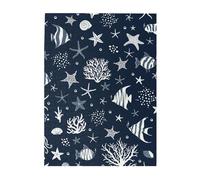 Jigsaw Puzzles 500 Pieces for Adults Families Puzzle Game for The Whole Challenging Puzzles,Marine Animals Fishes Starfish Conchs Cartoon Nautical Summer Ocean Life