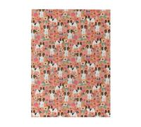 Jigsaw Puzzles 500 Pieces for Adults Families Puzzle Game for The Whole Challenging Puzzles,Papillons Floral Peach Cute Pet Dogs Best Papillon Toy Spaniel Dog